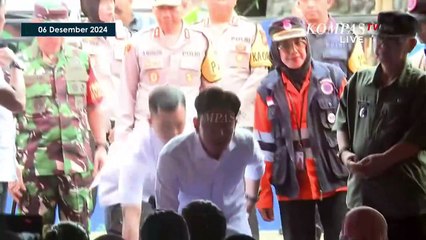 Momen Wapres Gibran Sapa Pengungsi Terdampak Bencana Sukabumi