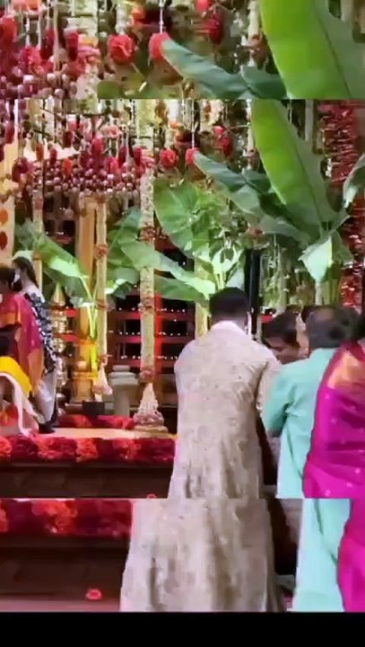 శోభితను పెళ్లికూతురుగా బుట్టలో కూర్చోబెట్టి మండపం తీసుకువస్తూ వీడియో