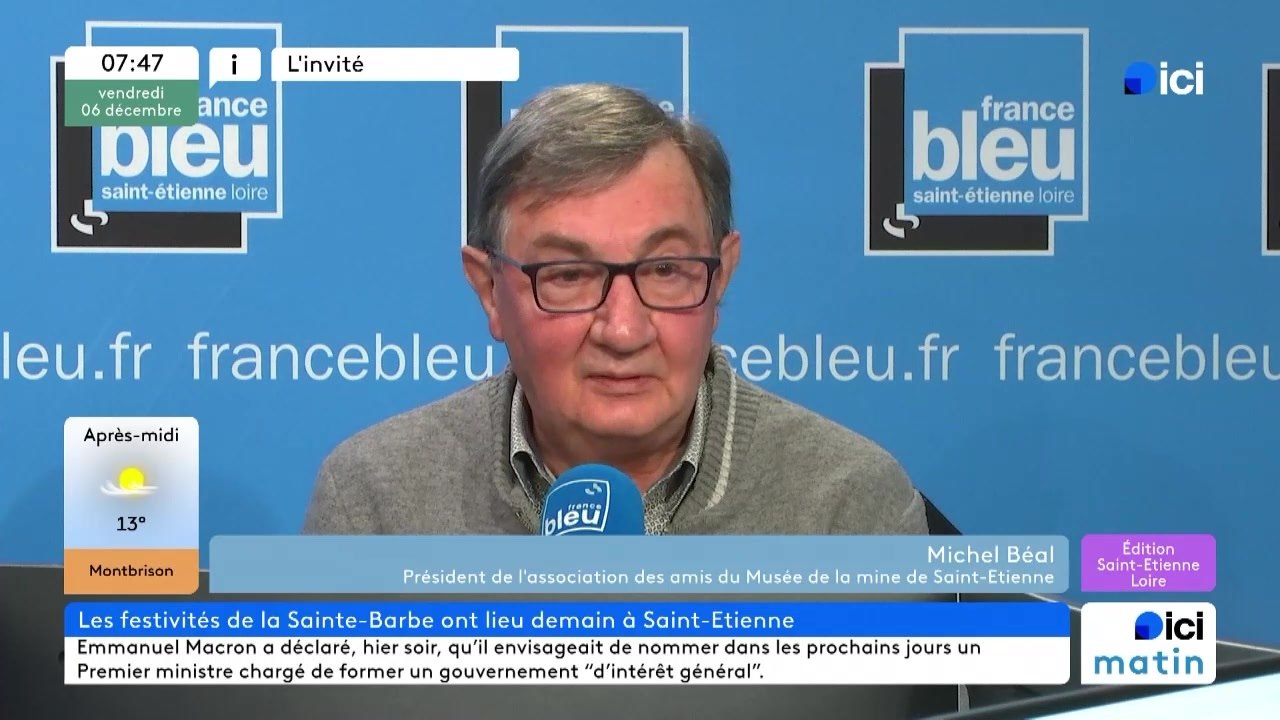 Sainte-Barbe :  Michel Béal, Président de l'association des amis du musée de la mine de St-Étienne