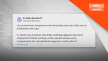 Titah adendum: Dr Zaliha nafi keluarkan kenyataan media