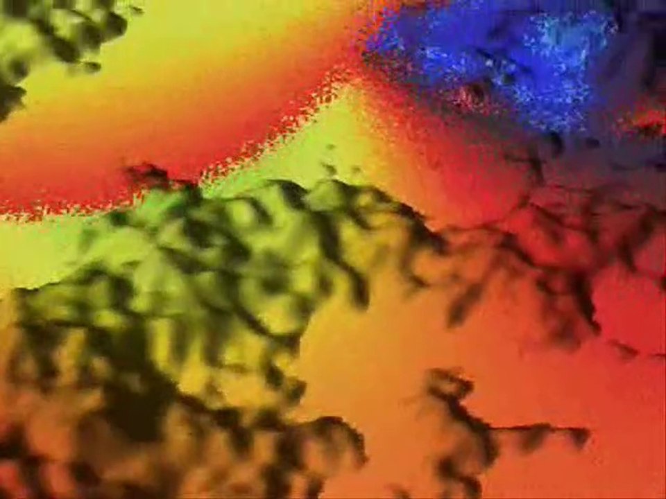 Fractal Overlay Landscape Flyover