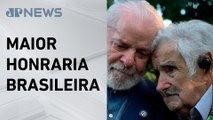 Lula condecora ex-presidente do Uruguai Pepe Mujica com a Ordem do Cruzeiro do Sul