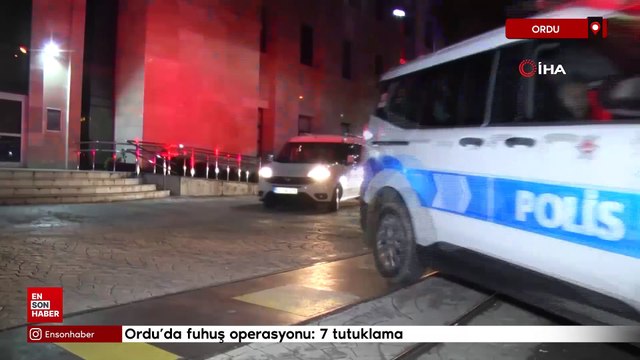 Ordu'da fuhuş operasyonu: 7 tutuklama