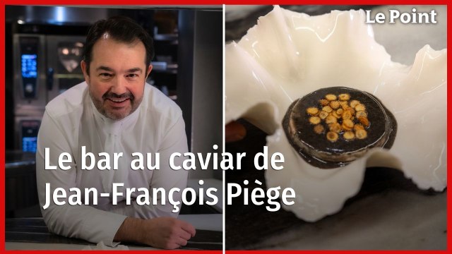 Les recettes de Jean-François Piège : le bar au caviar