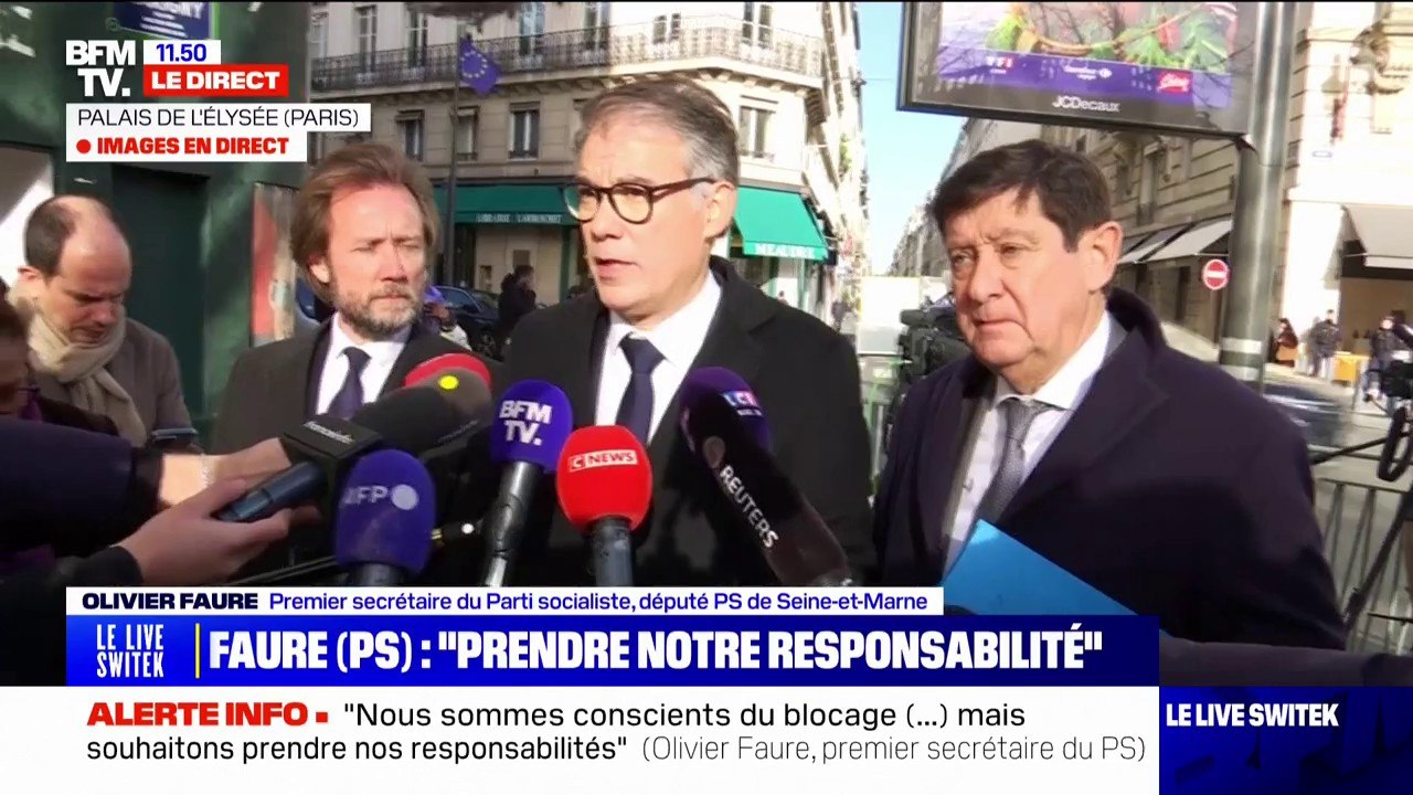 Olivier Faure "s'étonne" qu'Emmanuel Macron "n'ait pas encore appelé ni les communistes, ni les écologistes"