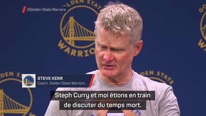 Warriors - Kerr ravi de l'impact de Curry et Green depuis le bord du terrain