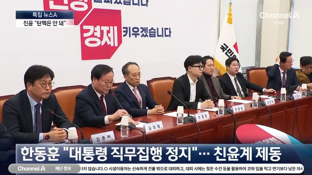 친윤계, 탄핵 반대…“2선으로 물러나라”