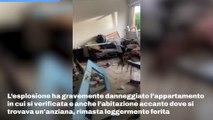 Grossa esplosione in una palazzina a Imola: il video dei danni