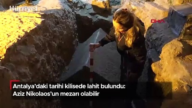 Noel Baba'nın kilisesinde lahit bulundu; Aziz Nikolaos'un mezarı olabilir