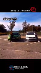 girls vs boys drifting