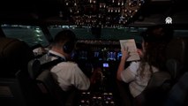 Bir Boeing'in kokpitinden bir uçuşun zorlu süreci