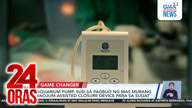 Murang vacuum-assisted closure device para sa sugat; mga pasyenteng high-risk sa leptospirosis, maagang matutukoy sa pagsusuri ng dugo | 24 Oras