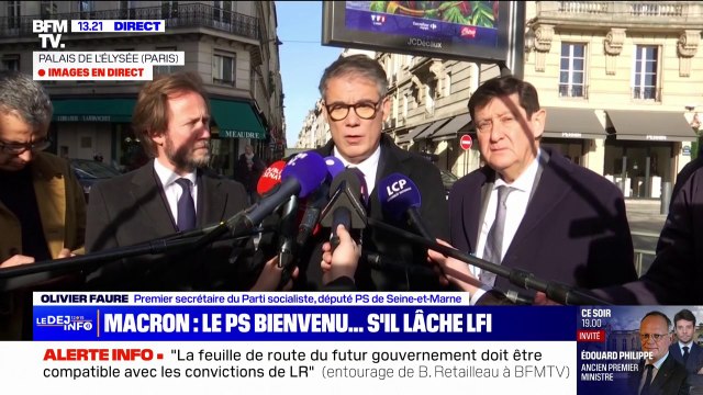 Olivier Faure (PS): Le président n'a posé aucun préalable sur aucun sujet