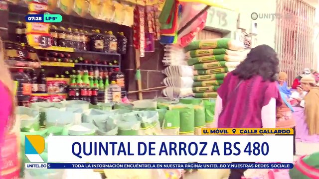 “Disminuyeron las ventas”: El quintal de arroz y harina sube en mercados de La Paz