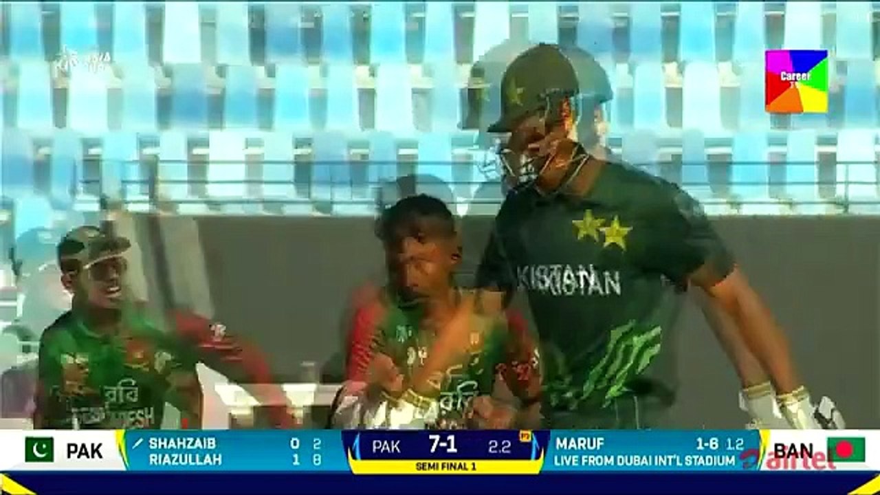 Pakistan Vs Bangladesh Under 19s Asia Cup 2024 1st Semi Final Match Full HIGHLIGHTS