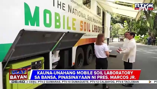 Kauna-unahang mobile soil laboratory sa bansa, pinasinayaan ni PBBM