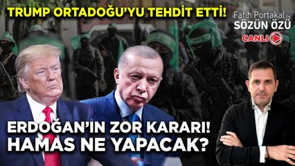 TRUMP ORTADOĞU’YU TEHDİT ETTİ! ERDOĞAN’IN ZOR KARARI! HAMAS NE YAPACAK?