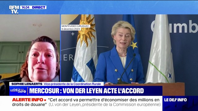 C'est un agricide : Sophie Lenaerts, la vice-présidente de la Coordination rurale, réagit à la finalisation de l'accord entre l'UE et le Mercosur
