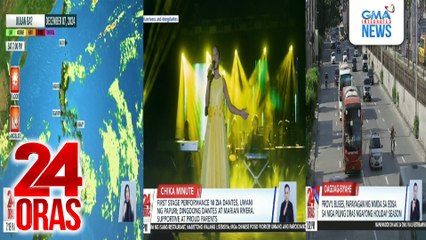 24 Oras: (Part 2) Prov'l buses sa EDSA; proud parents and DongYan; lagay ng panahon ngayong weekend; iligal na bentahan ng armas, atbp