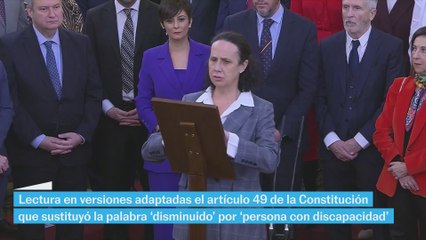 Las personas con discapacidad, homenajeadas en el Día de la Constitución