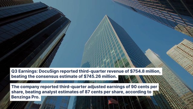 DocuSign Stock Soars On Q3 Earnings Beat, Revenue Beat, Strong Guidance
