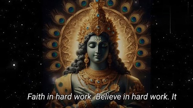 Faith in Hard Work ' Shri Krishna Sayings