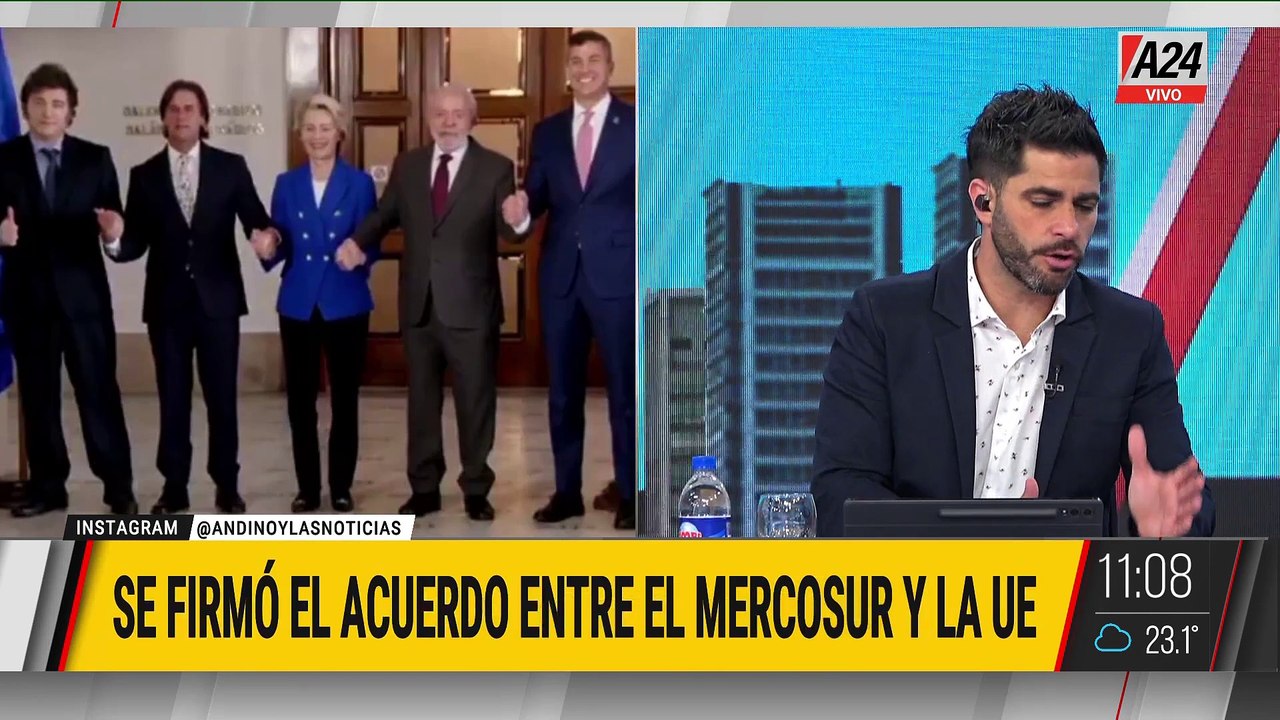 🔴📢 HISTÓRICO: SE FIRMÓ EL ACUERDO ENTRE EL MERCOSUR Y LA UE