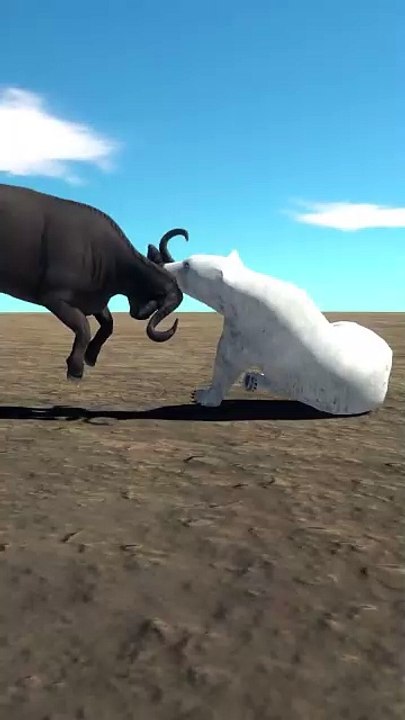 Level 5 Water Buffalo vs Buffalo 3D Animation animal fighting Game Fun games TV #Gaming