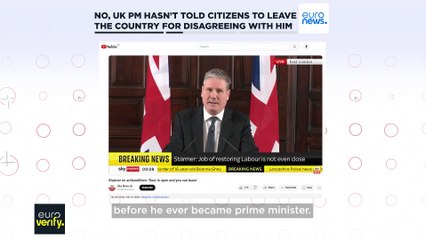 No, UK PM hasn't told citizens who disagree with him to leave the country