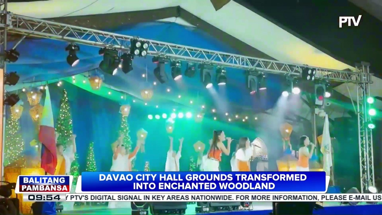 Davao City Hall grounds transformed into enchan...