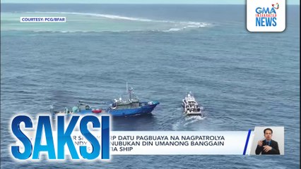 Sister ship ng BRP Datu Pagbuaya na nagpatrolya sa Sandy Cay, sinubukan din umanong banggain ng Chinese militia ship | Saksi