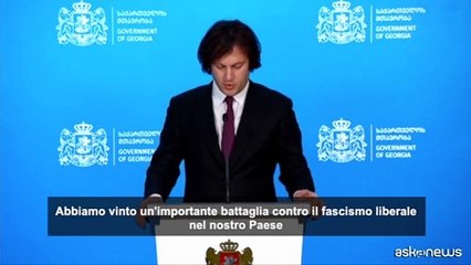 Premier Georgia: "Abbiamo vinto battaglia contro fascismo liberale"