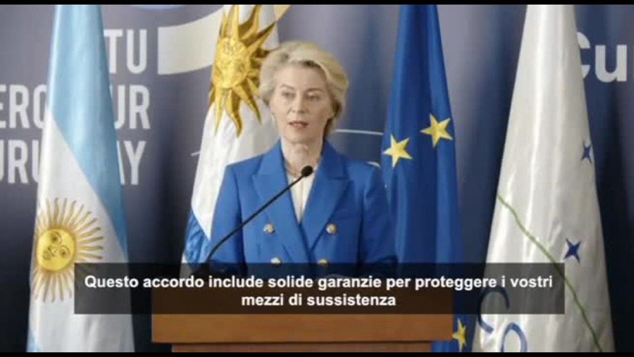 Von der Leyen: accordo Ue-Mercosur vantaggioso per entrambe le parti