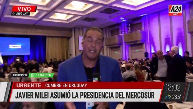 Milei asume presidencia protempore del Mercosur