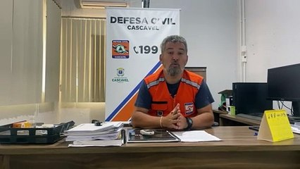 Defesa Civil de Cascavel em alerta para instabilidade climática neste fim de semana