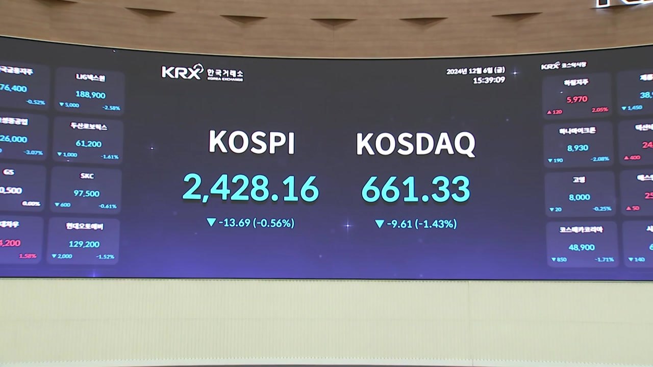탄핵 정국에 증시 '출렁'...개인 7,500억 팔아 / YTN