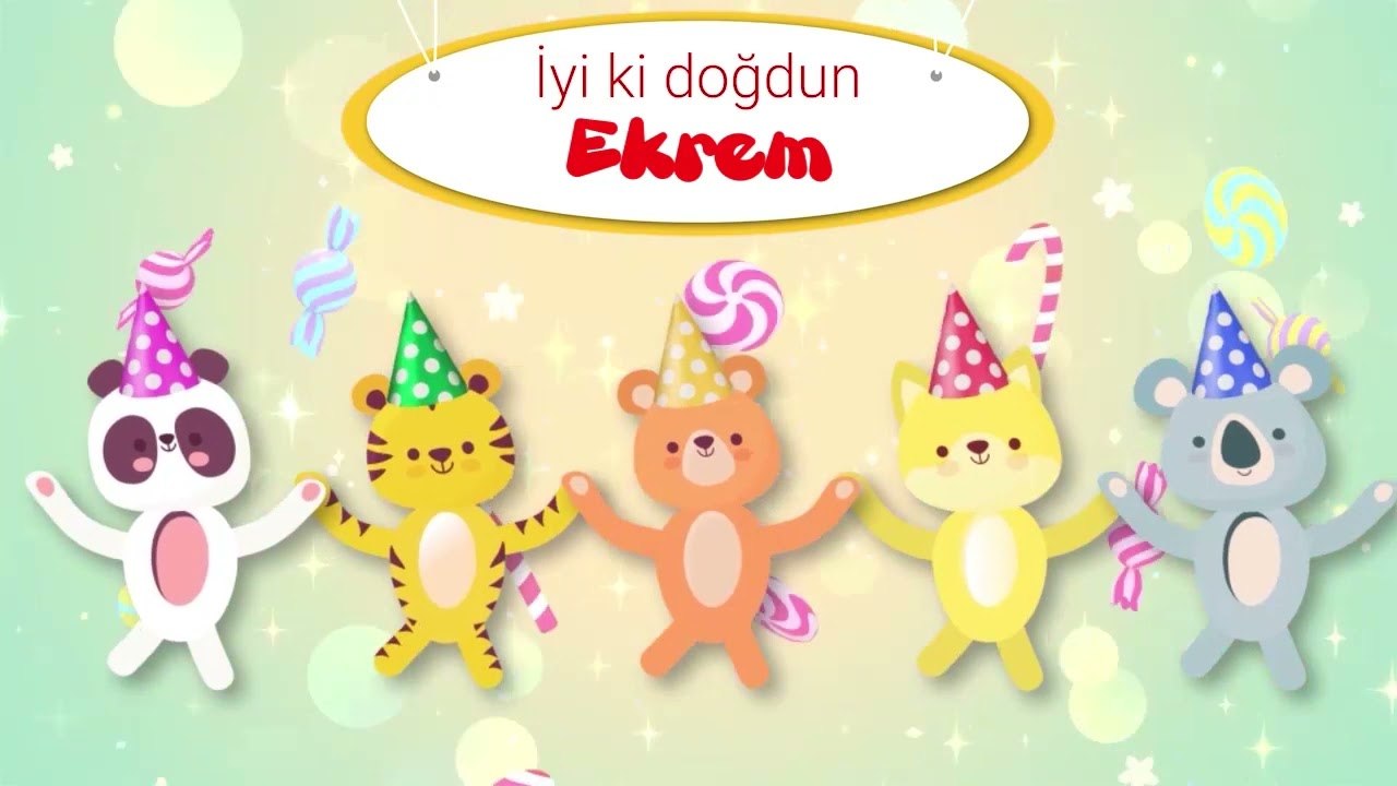İyi ki Doğdun EKREM - İsme Özel Çocuk Doğum Günü Şarkısı