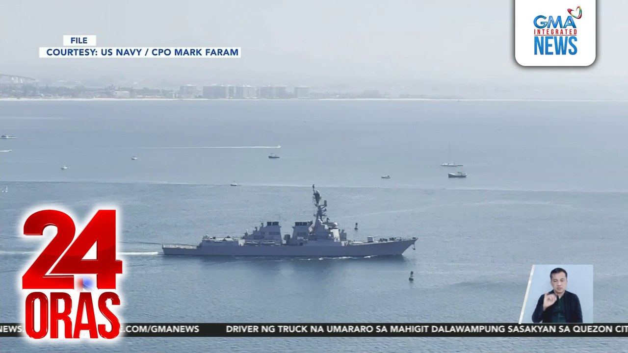 USS Preble na isa sa mga warship ng Amerika, naglayag malapit sa Spratly Islands | 24 Oras