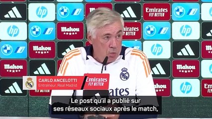 Ancelotti : "Mbappé doit tenir le coup, se battre, se sacrifier"