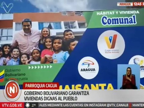 Aragua | GMVV beneficia a 40 familias con la entrega de viviendas dignas en la pqa. Cagua