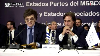 "Lo adaptamos para que sea funcional": Milei asumió la presidencia Pro Témpore del Mercosur