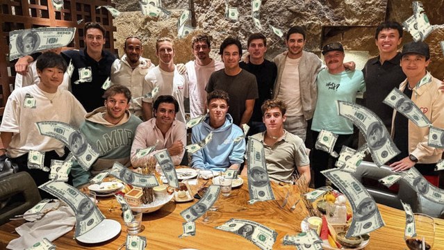 Valtteri Bottas paga millonaria cifra por cena de pilotos y así lo presume previo al GP de Abu Dhabi