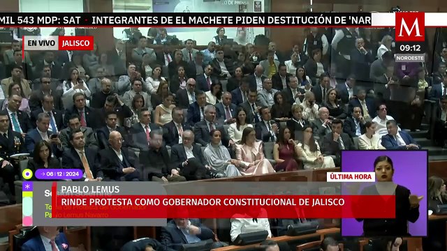 Pablo Lemus rinde protesta como gobernador constitucional de Jalisco