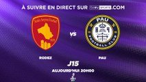 Suivez Rodez - Pau FC en direct vidéo