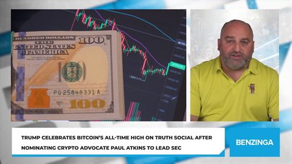 Trump Celebrates Bitcoin's All-Time High On Truth Social After Nominating Crypto Advocate Paul Atkins To Lead SEC