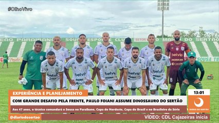 Com grande desafio pela frente, Paulo Foiani assume Dinossauro do Sertão
