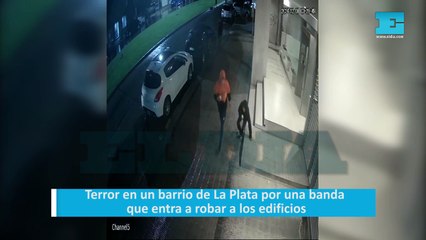 Terror en un barrio de La Plata por una banda que entra a robar a los edificios