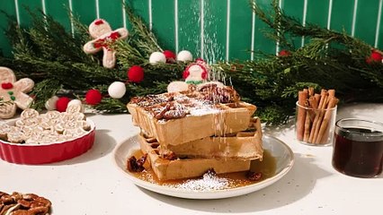 Christmas Morning Is Better with Gingerbread Waffles