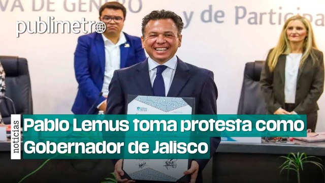 “Vamos a trabajar muy duro”, Pablo Lemus toma protesta como Gobernador de Jalisco