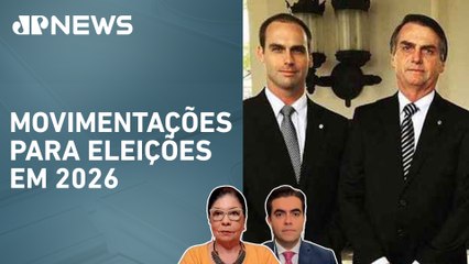 Jair Bolsonaro nega chapa com filho Eduardo; Dora Kramer e Vilela comentam